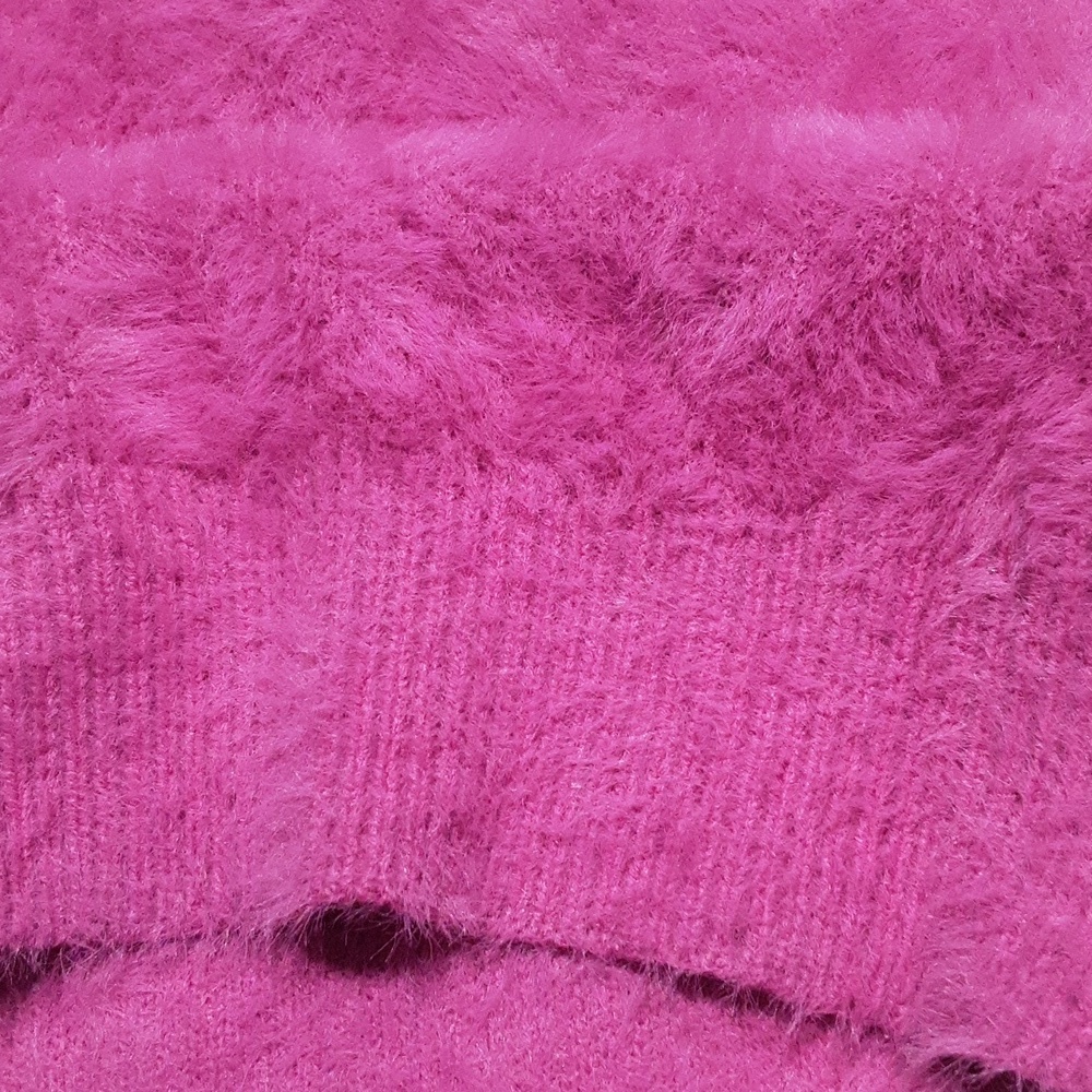 Sweet Love Fuzzy Purple V-Neck Sweater Size 1XL/2XL. - Picture 10 of 10